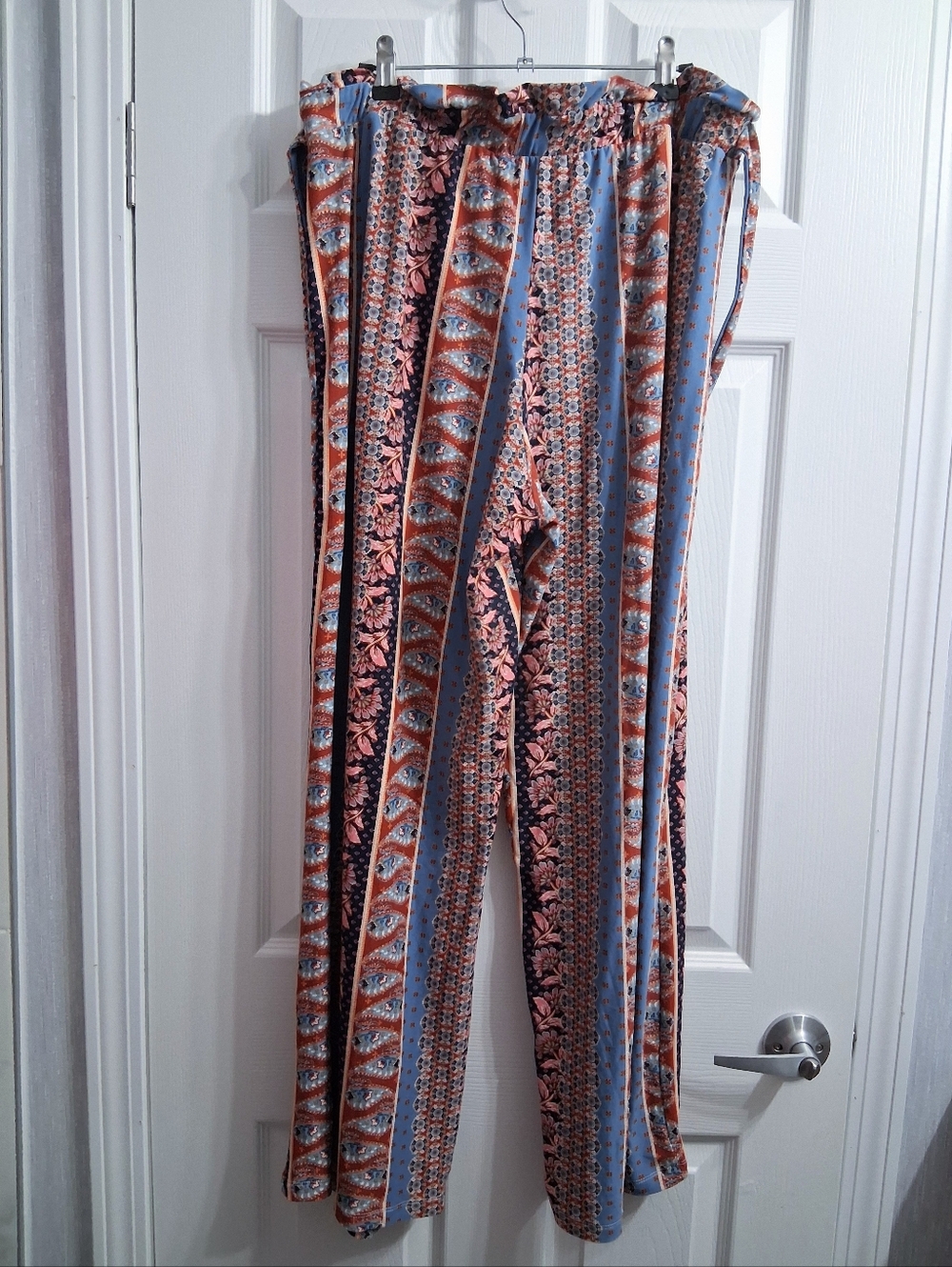 Pink Republic Boho Pants Botanical Pattern Soft Comfy XL - Picture 8 of 13